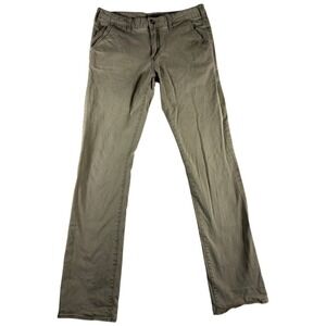 Buckle BKE Jake Straight Chino Pants Mens 34x34 Tan Flat Front Cotton‎ Stretch